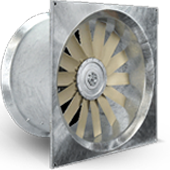 SQA Series - Square Plate Adjustable Pitch Axial Fans