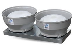 Twin Gamma Ultra EC Series - Vertical discharge mixed flow fans